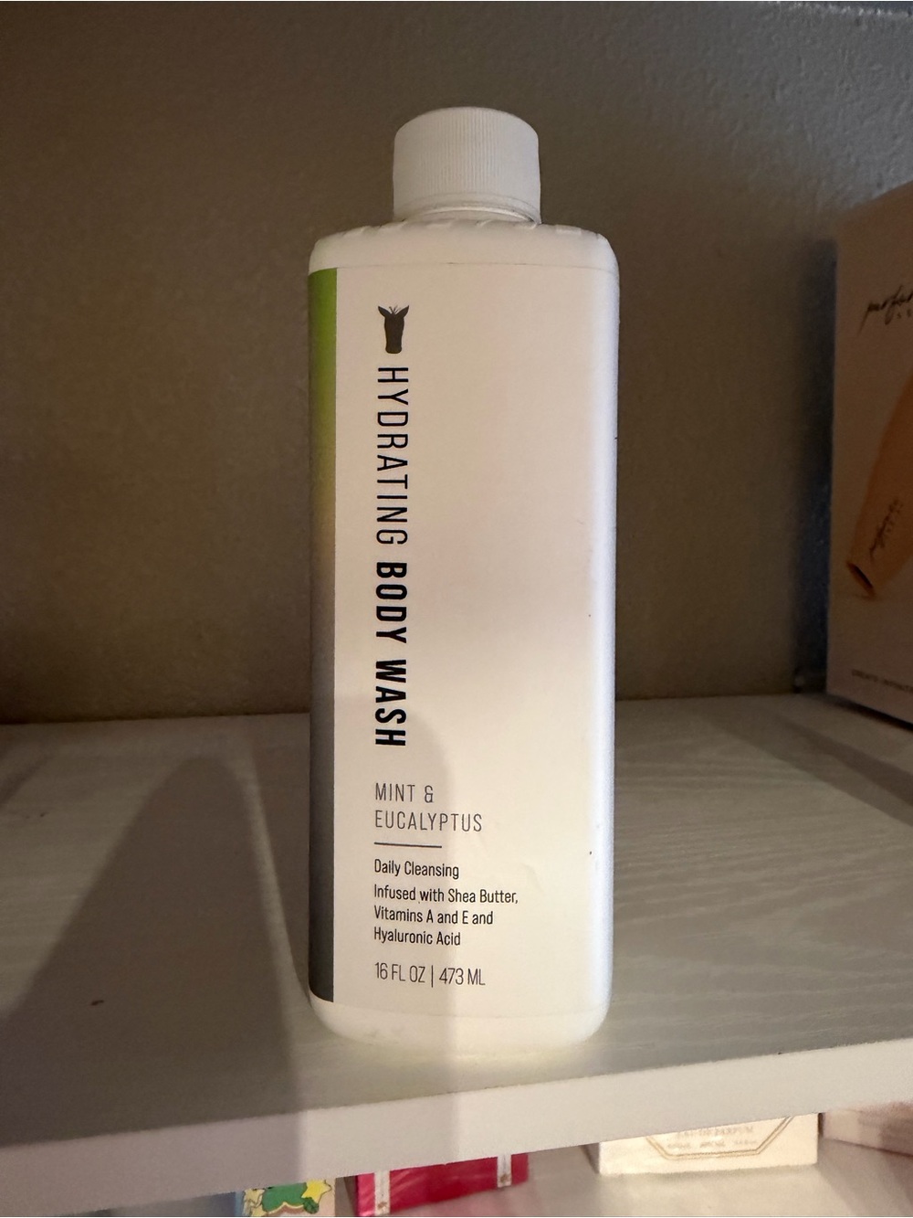 Pink Zebra Hydrating Body Wash - White with Green Accent